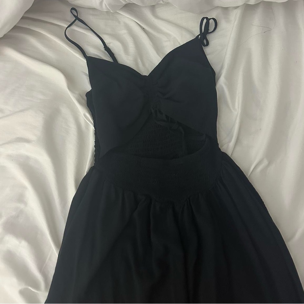 Hollister cutout black romper